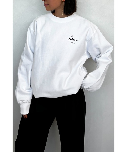 ALEXIA STAM（アリシアスタン）の「Logo Print Sweatshirt (Dive) /[Dive] スウェットシャツ（スウェット・レディース・ホワイト/ブラック・FREE）」の20枚目の写真