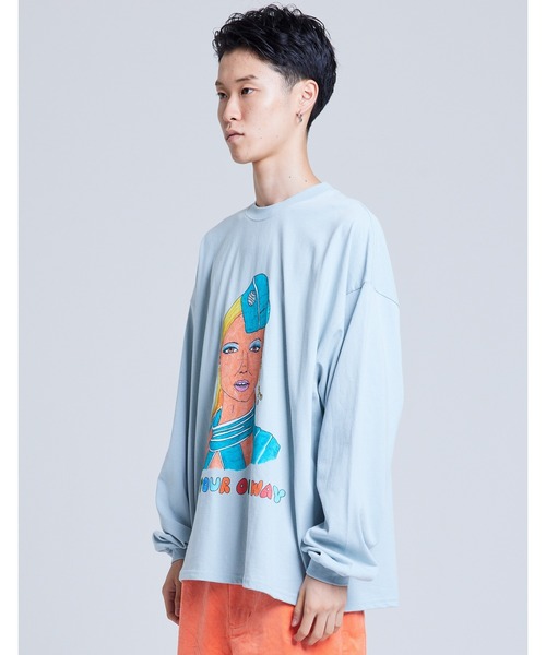 Little sunny bite（リトルサニーバイト）の「【8】【it】【Little Sunny Bite】sandwitch shop x  little sunny bite  My muse LS TEE（Tシャツ/カットソー・レディース・ブラック/サックスブルー/ホワイト・SMALL/MEDIUM）」の12枚目の写真
