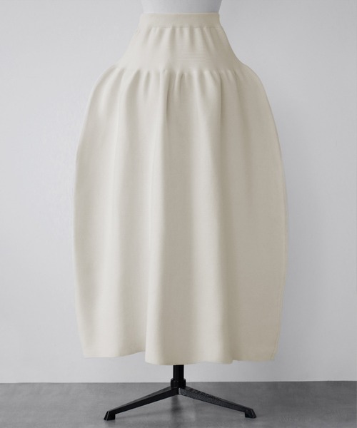 セール】ハイウエストロングニットコクーンスカート（スカート