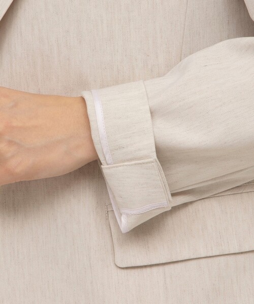 セール】《セットアップ対応》ウォッシャブル麻混ストレッチ