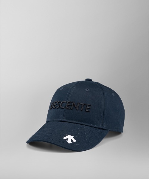 DESCENTE GOLF（デサントゴルフ）の「3Dロゴ刺繍キャップ（キャップ・メンズ・ネイビー/ブラック/ホワイト・F）」の3枚目の写真