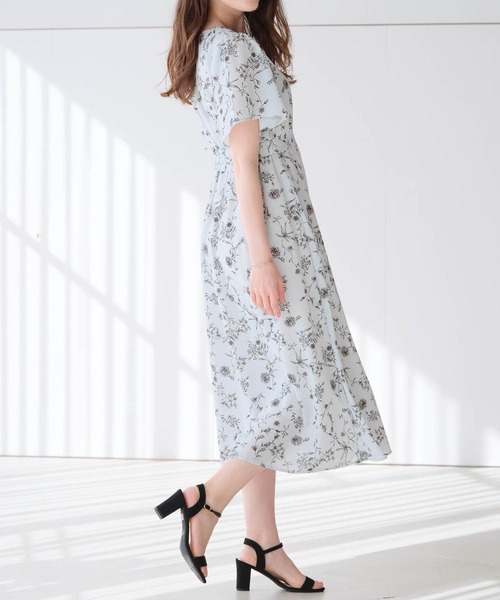 alotta（アロッタ）の「欲しいが詰まったひんやり花柄ワンピース（ワンピース・レディース・ホワイト系その他/ブルー/ピンク/ブラック・LL/3L/M/L）」の14枚目の写真