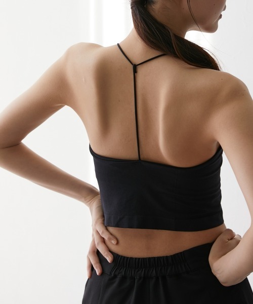 QFORON（キュフォロン）の「バックIラインカップ付きキャミソール（キャミソール・レディース・カーキ/ブラック/ブラウン/ホワイト・M）」の7枚目の写真