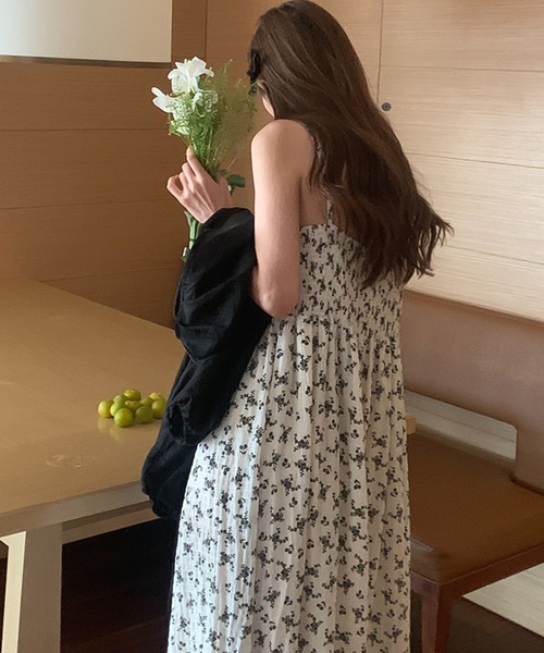 LAFFMO（ラフモ）の「シフォンボレロ＆フラワーロングワンピース（ワンピース・レディース・ホワイト/ブラック・F）」の10枚目の写真