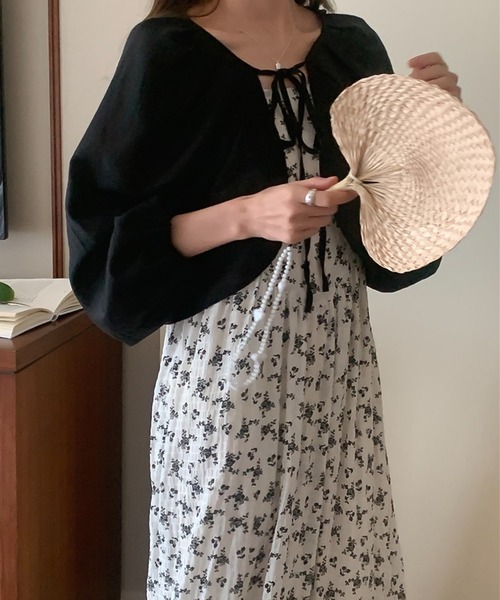 LAFFMO（ラフモ）の「シフォンボレロ＆フラワーロングワンピース（ワンピース・レディース・ホワイト/ブラック・F）」の16枚目の写真