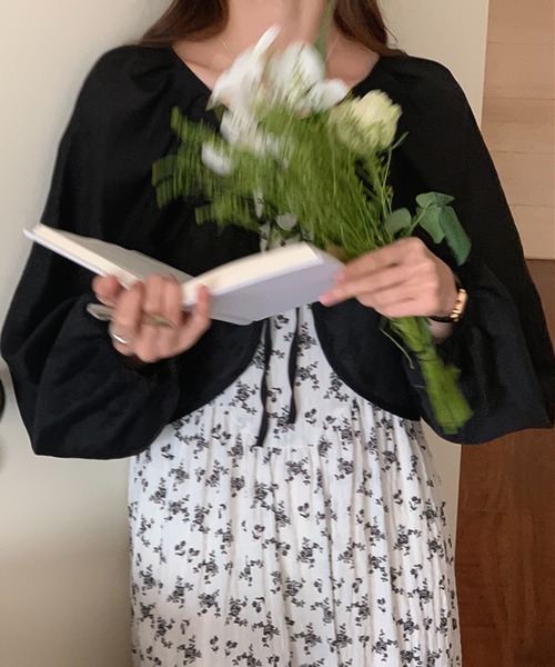 LAFFMO（ラフモ）の「シフォンボレロ＆フラワーロングワンピース（ワンピース・レディース・ホワイト/ブラック・F）」の19枚目の写真