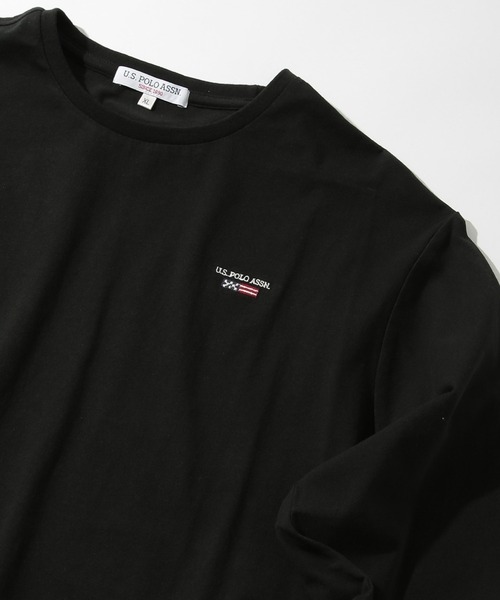 U.S. POLO ASSN.(ユーエスポロアッスン)の「【U.S. POLO ASSN.】Classical Flag long sleeve Tee / クラシカルフラッグ ワンポイント刺繍 ロンTシャツ(Tシャツ/カットソー・レディース・ホワイト/ネイビー/ブラック・L/M/S/XL)」の14枚目の写真