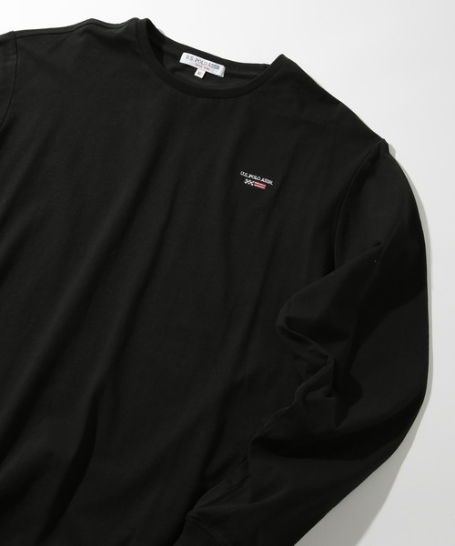 U.S. POLO ASSN.(ユーエスポロアッスン)の「【U.S. POLO ASSN.】Classical Flag long sleeve Tee / クラシカルフラッグ ワンポイント刺繍 ロンTシャツ(Tシャツ/カットソー・レディース・ホワイト/ネイビー/ブラック・L/M/S/XL)」の4枚目の写真