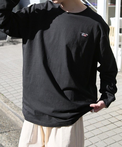 U.S. POLO ASSN.(ユーエスポロアッスン)の「【U.S. POLO ASSN.】Classical Flag long sleeve Tee / クラシカルフラッグ ワンポイント刺繍 ロンTシャツ(Tシャツ/カットソー・レディース・ホワイト/ネイビー/ブラック・L/M/S/XL)」の20枚目の写真