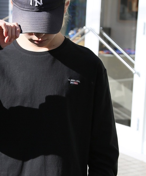 U.S. POLO ASSN.(ユーエスポロアッスン)の「【U.S. POLO ASSN.】Classical Flag long sleeve Tee / クラシカルフラッグ ワンポイント刺繍 ロンTシャツ(Tシャツ/カットソー・レディース・ホワイト/ネイビー/ブラック・L/M/S/XL)」の22枚目の写真