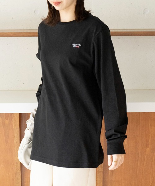 U.S. POLO ASSN.(ユーエスポロアッスン)の「【U.S. POLO ASSN.】Classical Flag long sleeve Tee / クラシカルフラッグ ワンポイント刺繍 ロンTシャツ(Tシャツ/カットソー・レディース・ホワイト/ネイビー/ブラック・L/M/S/XL)」の16枚目の写真