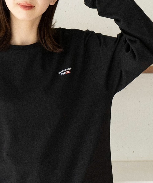 U.S. POLO ASSN.(ユーエスポロアッスン)の「【U.S. POLO ASSN.】Classical Flag long sleeve Tee / クラシカルフラッグ ワンポイント刺繍 ロンTシャツ(Tシャツ/カットソー・レディース・ホワイト/ネイビー/ブラック・L/M/S/XL)」の18枚目の写真
