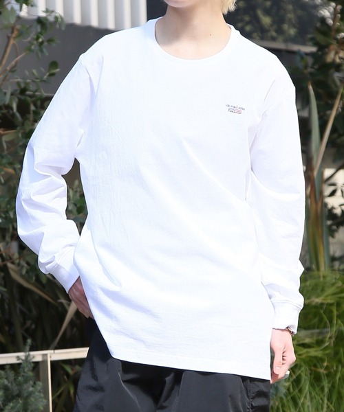 U.S. POLO ASSN.(ユーエスポロアッスン)の「【U.S. POLO ASSN.】Classical Flag long sleeve Tee / クラシカルフラッグ ワンポイント刺繍 ロンTシャツ(Tシャツ/カットソー・レディース・ホワイト/ネイビー/ブラック・L/M/S/XL)」の11枚目の写真