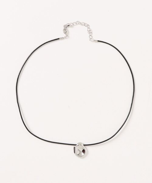 FREE'S MART(フリーズマート)の「モチーフ付きロープチョーカー(ネックレス・レディース・ブラック・フリ-)」の2枚目の写真