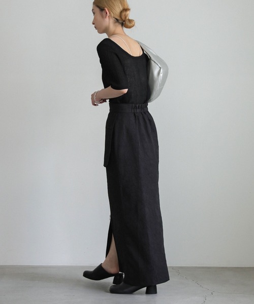 select MOCA(セレクトモカ)の「フロントジップジャガードスカート(スカート・レディース・ブラック/アイボリー・LARGE/MEDIUM)」の10枚目の写真
