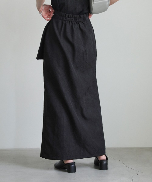 select MOCA(セレクトモカ)の「フロントジップジャガードスカート(スカート・レディース・ブラック/アイボリー・LARGE/MEDIUM)」の12枚目の写真