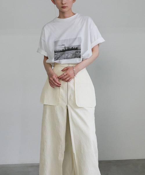 select MOCA(セレクトモカ)の「フロントジップジャガードスカート(スカート・レディース・ブラック/アイボリー・LARGE/MEDIUM)」の18枚目の写真