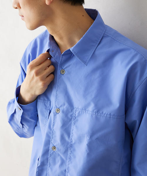 JOURNAL STANDARD relume(ジャーナルスタンダード レリューム)の「”UNIFORM”ブロードユーティリティシャツ(シャツ/ブラウス・メンズ・ブラック/ブルー系その他/ブルー・LARGE/MEDIUM)」の11枚目の写真