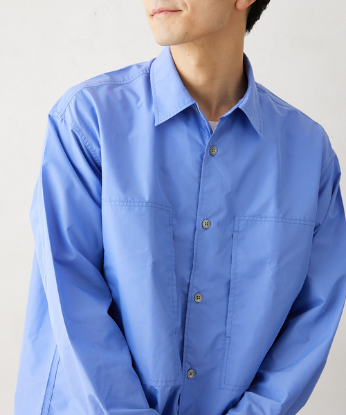 JOURNAL STANDARD relume(ジャーナルスタンダード レリューム)の「”UNIFORM”ブロードユーティリティシャツ(シャツ/ブラウス・メンズ・ブラック/ブルー系その他/ブルー・LARGE/MEDIUM)」の12枚目の写真