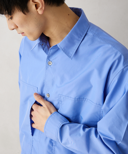 JOURNAL STANDARD relume(ジャーナルスタンダード レリューム)の「”UNIFORM”ブロードユーティリティシャツ(シャツ/ブラウス・メンズ・ブラック/ブルー系その他/ブルー・LARGE/MEDIUM)」の13枚目の写真