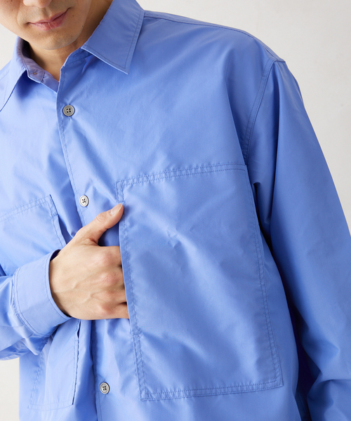 JOURNAL STANDARD relume(ジャーナルスタンダード レリューム)の「”UNIFORM”ブロードユーティリティシャツ(シャツ/ブラウス・メンズ・ブラック/ブルー系その他/ブルー・LARGE/MEDIUM)」の15枚目の写真