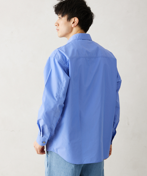 JOURNAL STANDARD relume(ジャーナルスタンダード レリューム)の「”UNIFORM”ブロードユーティリティシャツ(シャツ/ブラウス・メンズ・ブラック/ブルー系その他/ブルー・LARGE/MEDIUM)」の16枚目の写真
