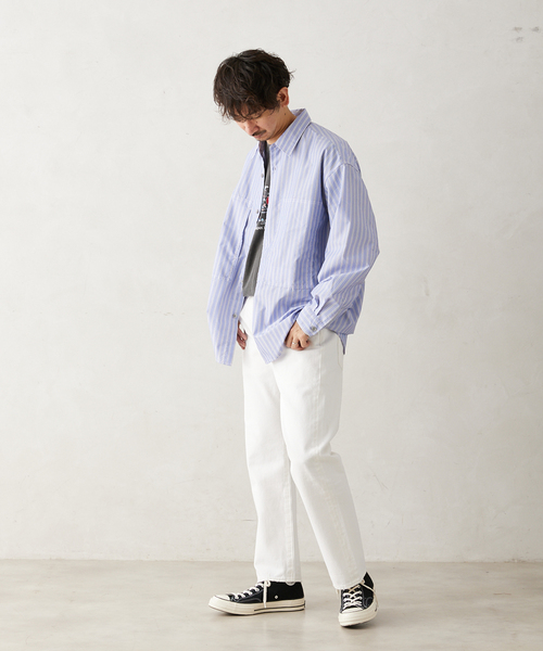 JOURNAL STANDARD relume(ジャーナルスタンダード レリューム)の「”UNIFORM”ブロードユーティリティシャツ(シャツ/ブラウス・メンズ・ブラック/ブルー系その他/ブルー・LARGE/MEDIUM)」の18枚目の写真