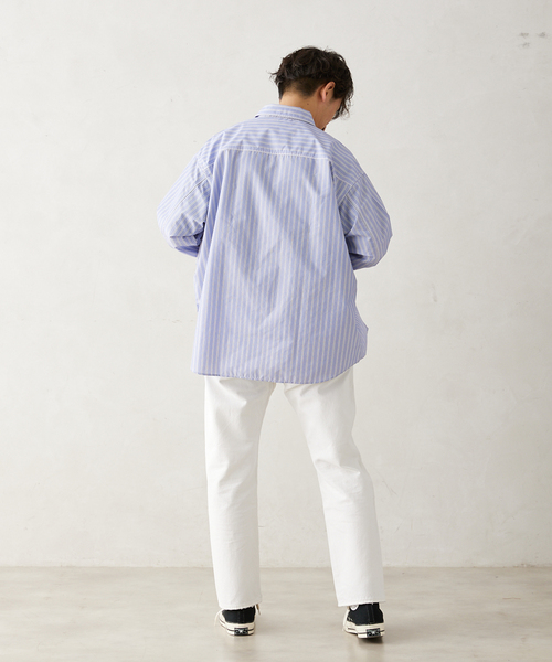 JOURNAL STANDARD relume(ジャーナルスタンダード レリューム)の「”UNIFORM”ブロードユーティリティシャツ(シャツ/ブラウス・メンズ・ブラック/ブルー系その他/ブルー・LARGE/MEDIUM)」の20枚目の写真