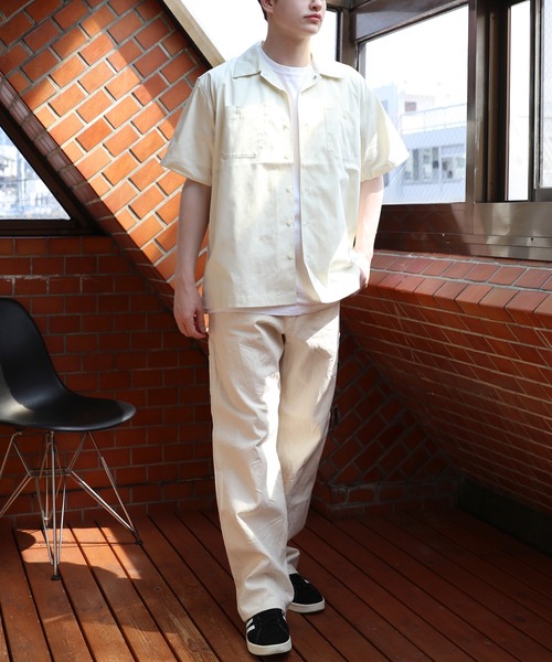 HOUSTON 半袖シャツ X-LARGE ネイビー HOUSTON 「HOUSTON」 半袖シャツ X-LARGE ネイビー メンズ