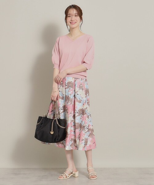 ITS'DEMO（イッツデモ）の「◆【UV／洗える／アンチピリング／通勤】袖スリットレースニット（ニット/セーター・レディース・オフホワイト/ブラック/サックスブルー/ベビーピンク・40/38）」の15枚目の写真