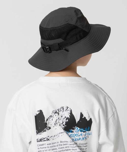 CAMP7（キャンプセブン）の「【CAMP7】2WAY メッシュハット（ハット・キッズ・ダークグレー/ベージュ・フリー）」の6枚目の写真