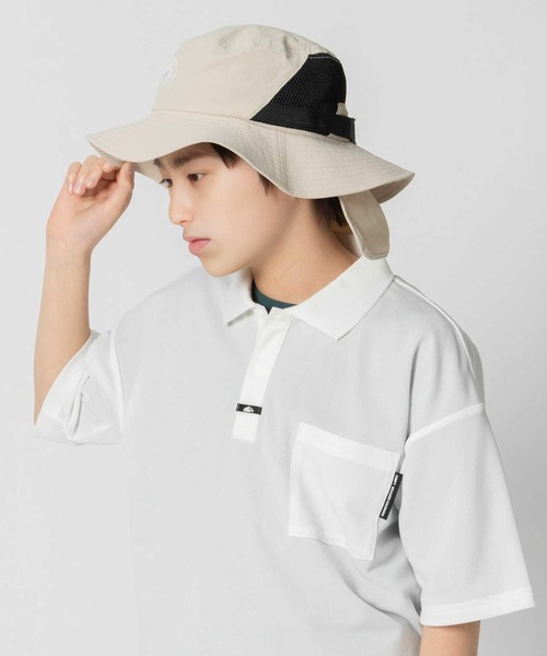 CAMP7（キャンプセブン）の「【CAMP7】2WAY メッシュハット（ハット・キッズ・ダークグレー/ベージュ・フリー）」の8枚目の写真