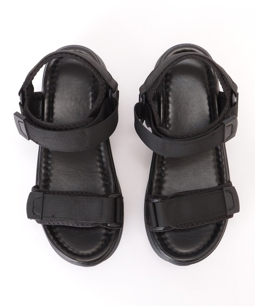 Lace Ladies(レースレディース)の「厚底 ベルクロ ストラップ コンフォート サンダル(サンダル・レディース・ブラック/アイボリー/ブラック×ホワイト・ 25/23.5/24.5/22.5/24/23)」の19枚目の写真