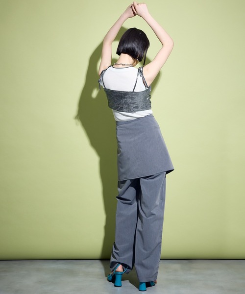 uyu.（ウユ）の「2way Wrap Slacks Pants / 2wayラップスラックスパンツ【uyu./ウユ】（スラックス・レディース・アイボリー/グレー/ブラック・M/S）」の14枚目の写真