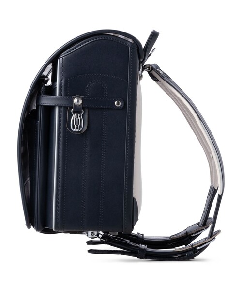 SHIPS（シップス）の「SHIPS KIDS:オリジナル ランドセル 牛革モデル(ハンドル付き) 2027 by大峽製鞄（ランドセル・キッズ・ブラック/ネイビー・ONE SIZE）」の14枚目の写真