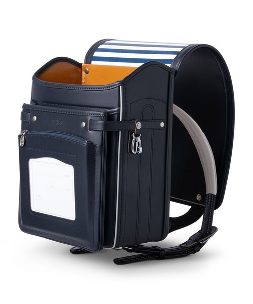 SHIPS（シップス）の「SHIPS KIDS:オリジナル ランドセル 牛革モデル(ハンドル付き) 2027 by大峽製鞄（ランドセル・キッズ・ブラック/ネイビー・ONE SIZE）」の13枚目の写真