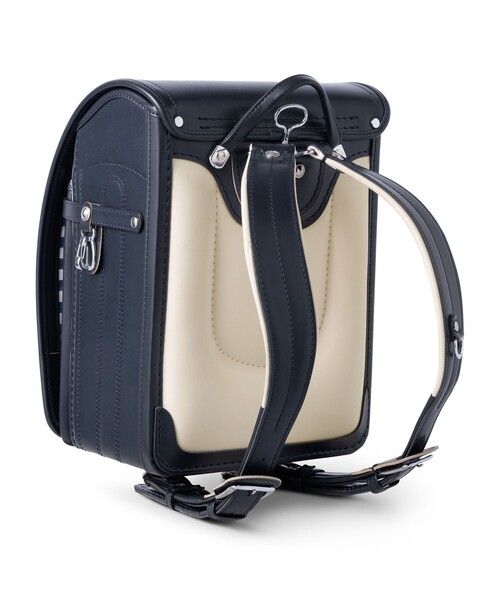 SHIPS（シップス）の「SHIPS KIDS:オリジナル ランドセル 牛革モデル(ハンドル付き) 2027 by大峽製鞄（ランドセル・キッズ・ブラック/ネイビー・ONE SIZE）」の10枚目の写真