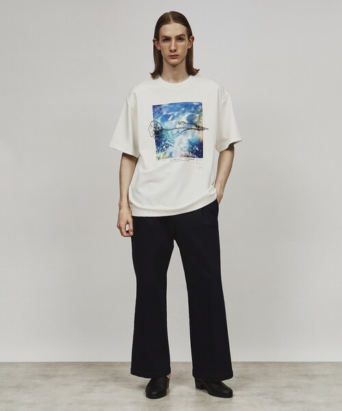 tk.TAKEO KIKUCHI（ティーケータケオキクチ）の「◆アブストピクチャーTシャツ（Tシャツ/カットソー・メンズ・ブラック/ホワイト/ライトブルー・01/02/03）」の11枚目の写真
