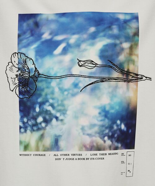 tk.TAKEO KIKUCHI（ティーケータケオキクチ）の「◆アブストピクチャーTシャツ（Tシャツ/カットソー・メンズ・ブラック/ホワイト/ライトブルー・01/02/03）」の12枚目の写真