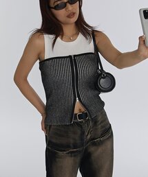 WHO'S WHO gallery | ニットジップビスチェ(チューブトップ)