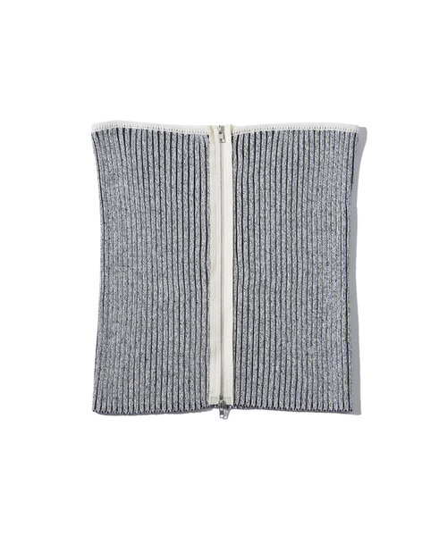 WHO'S WHO gallery（フーズフーギャラリー）の「ニットジップビスチェ（チューブトップ・レディース・オフホワイト/ブラック・FREE）」の8枚目の写真