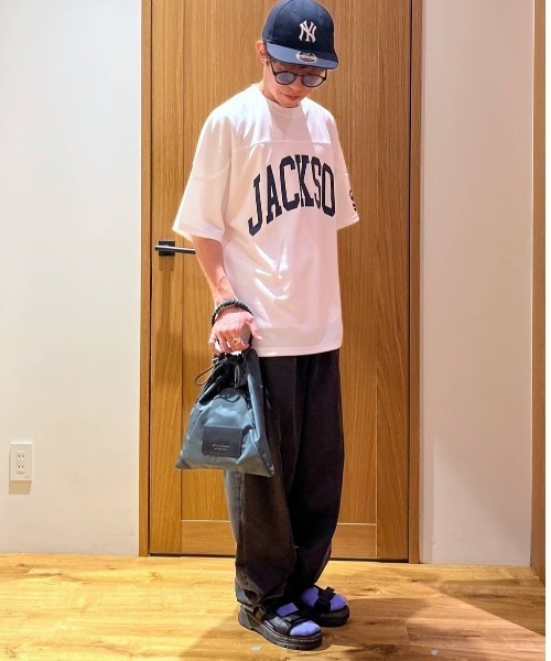 BAYFLOW（ベイフロー）の「クールタッチトラウザーデニムパンツ（デニムパンツ・メンズ・ブラック/ライトブルー・MEDIUM/LARGE）」の18枚目の写真