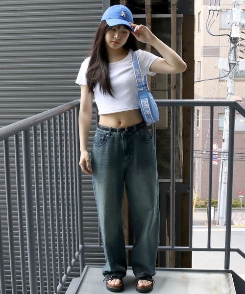MLB Korea(エムエルビーコリア)の「日本未発売 MLB Korea half moon crossbody bag/ハーフムーン クロスボディー バッグ/ショルダーバッグ(ハンドバッグ・レディース・サックスブルー・FREE)」の13枚目の写真
