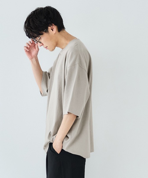 coca(coca)(コカ)の「メンズ ヘビーウェイトヘンリーネックTシャツ(Tシャツ/カットソー・メンズ・チャコール/ブラック/ホワイト/ライトグレー・M/L/XL)」の11枚目の写真