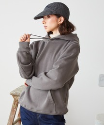10.0oz スウェット 裏起毛 プルオーバーパーカー/フーディー 無地 ユニセックス ルーズシルエット