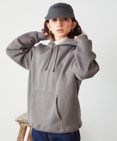 United Athle(ユナイテッドアスレ)の「10.0oz スウェット 裏起毛 プルオーバーパーカー/フーディー 無地 ユニセックス ルーズシルエット(パーカー・メンズ・ダークブラウン/ホワイト/バーガンディー/ライトグリーン/ブラック/オレンジ/パープル/ネイビー/サンドベージュ/ヘザーグレー/グレー/アッシュ/オリーブ・M/L/XL/S)」の15枚目の写真