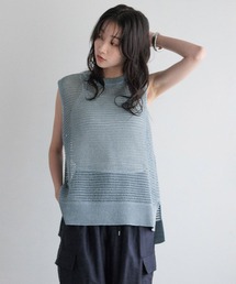 LOWRYS FARM | ラメメッシュノースリーブ 138737(Tシャツ/カットソー)