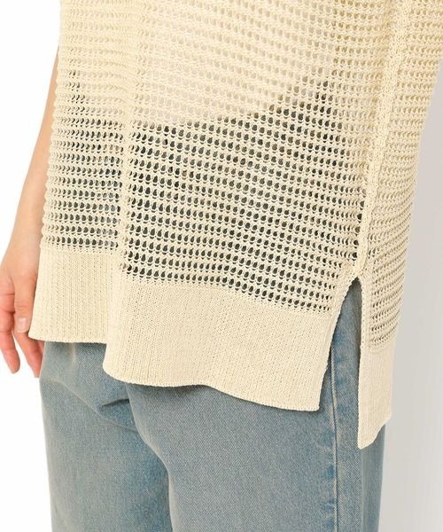 ぎゅな☺︎ セール】ラメメッシュノースリーブ 138737（Tシャツ/カットソー