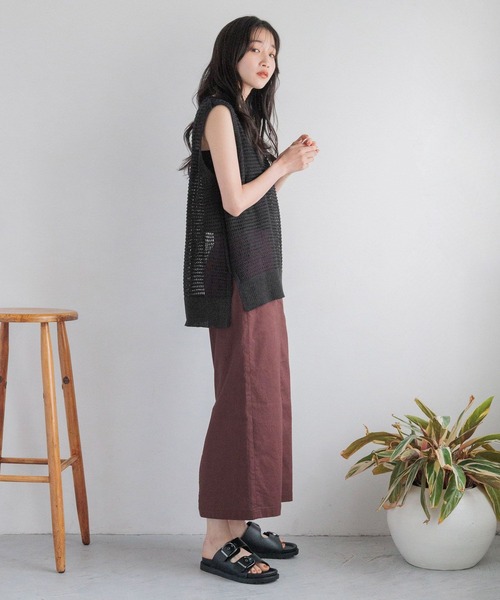 LOWRYS FARM（ローリーズファーム）の「ラメメッシュノースリーブ　 138737（Tシャツ/カットソー・レディース・ブラック/ブルー/アイボリー・FREE）」の21枚目の写真