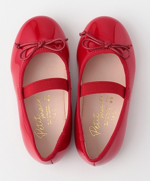 petit main（プティマイン）の「バレエシューズ（バレエシューズ・キッズ・レッド/ライトピンク/ブラック/シルバー・18cm/19cm/17cm/16cm/14cm/15cm）」の12枚目の写真